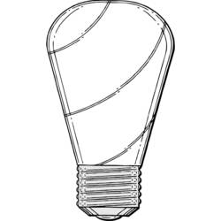 Раскраска: Лампочка (объекты) #119414 - Бесплатные раскраски для печати