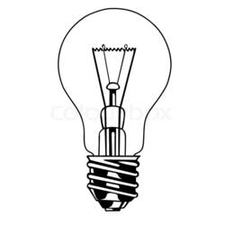 Раскраска: Лампочка (объекты) #119426 - Раскраски для печати