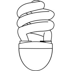 Раскраска: Лампочка (объекты) #119466 - Бесплатные раскраски для печати