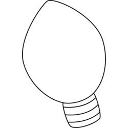 Раскраска: Лампочка (объекты) #119474 - Бесплатные раскраски для печати