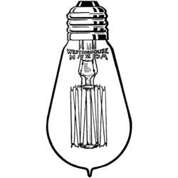 Раскраска: Лампочка (объекты) #119493 - Бесплатные раскраски для печати
