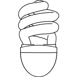 Раскраска: Лампочка (объекты) #119581 - Бесплатные раскраски для печати