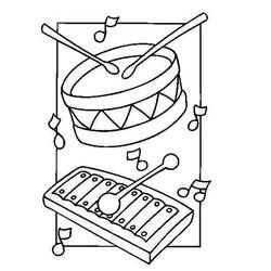 Раскраска: Музыкальные инструменты (объекты) #167117 - Бесплатные раскраски для печати