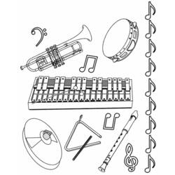 Раскраска: Музыкальные инструменты (объекты) #167126 - Раскраски для печати