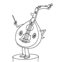 Раскраска: Музыкальные инструменты (объекты) #167304 - Бесплатные раскраски для печати