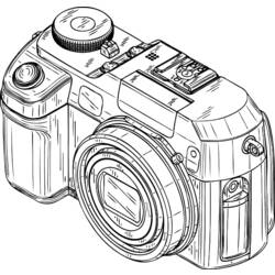 Раскраска: камера (объекты) #119733 - Раскраски для печати