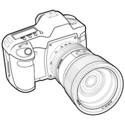 Раскраска: камера (объекты) #119738 - Раскраски для печати