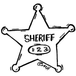 Раскраска: Звезда Шерифа (объекты) #118668 - Раскраски для печати