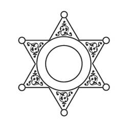 Раскраска: Звезда Шерифа (объекты) #118674 - Раскраски для печати