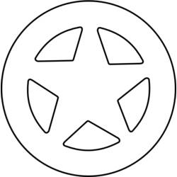 Раскраска: Звезда Шерифа (объекты) #118684 - Раскраски для печати