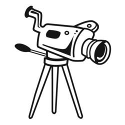 Раскраска: Видеокамера (объекты) #120183 - Раскраски для печати