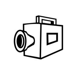 Раскраска: Видеокамера (объекты) #120262 - Раскраски для печати