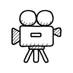 Раскраска: Видеокамера (объекты) #120330 - Раскраски для печати