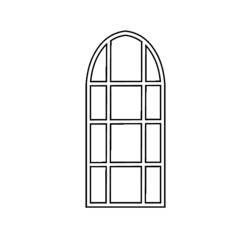 Раскраска: окно (объекты) #168544 - Раскраски для печати