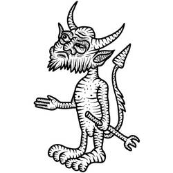 Раскраски: Devil - Бесплатные раскраски для печати