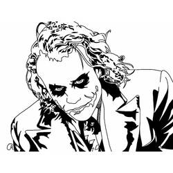 Раскраски: Joker - Бесплатные раскраски для печати