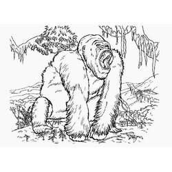 Раскраски: King Kong - Бесплатные раскраски для печати