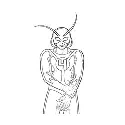 Раскраска: Ant-Man (Супер герой) #77669 - Раскраски для печати