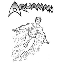 Раскраска: Аквамэн (Супер герой) #84970 - Раскраски для печати