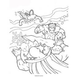Раскраска: Аквамэн (Супер герой) #85003 - Бесплатные раскраски для печати