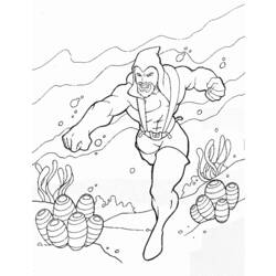 Раскраска: Аквамэн (Супер герой) #85011 - Бесплатные раскраски для печати