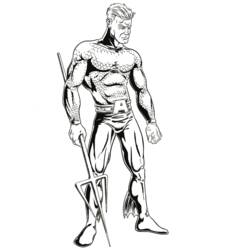 Раскраска: Аквамэн (Супер герой) #85013 - Раскраски для печати