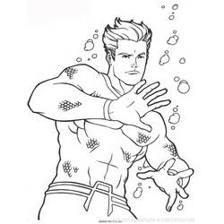 Раскраска: Аквамэн (Супер герой) #85019 - Бесплатные раскраски для печати