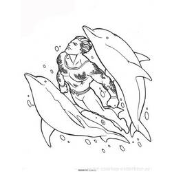 Раскраска: Аквамэн (Супер герой) #85020 - Раскраски для печати