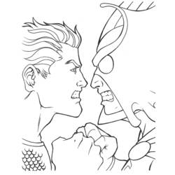 Раскраска: Аквамэн (Супер герой) #85025 - Бесплатные раскраски для печати