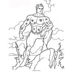 Раскраска: Аквамэн (Супер герой) #85028 - Раскраски для печати
