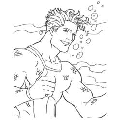 Раскраска: Аквамэн (Супер герой) #85030 - Бесплатные раскраски для печати