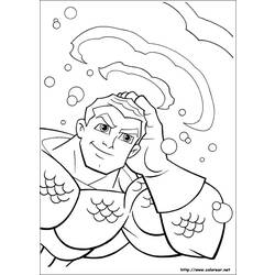 Раскраска: Аквамэн (Супер герой) #85051 - Бесплатные раскраски для печати