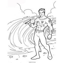 Раскраска: Аквамэн (Супер герой) #85153 - Раскраски для печати