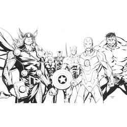 Раскраска: Мстители (Супер герой) #74016 - Раскраски для печати
