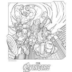 Раскраска: Мстители (Супер герой) #74020 - Раскраски для печати
