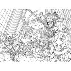 Раскраска: Мстители (Супер герой) #74026 - Раскраски для печати