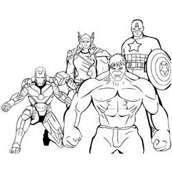 Раскраска: Мстители (Супер герой) #74028 - Раскраски для печати
