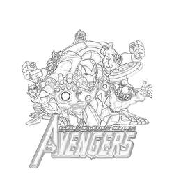 Раскраска: Мстители (Супер герой) #74041 - Раскраски для печати