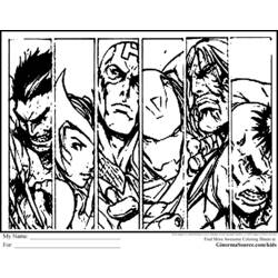 Раскраска: Мстители (Супер герой) #74064 - Бесплатные раскраски для печати