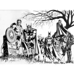Раскраска: Мстители (Супер герой) #74065 - Бесплатные раскраски для печати