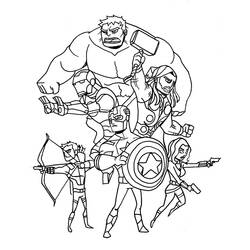 Раскраска: Мстители (Супер герой) #74095 - Раскраски для печати