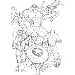 Раскраска: Мстители (Супер герой) #74110 - Раскраски для печати