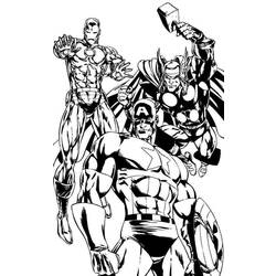 Раскраска: Мстители (Супер герой) #74162 - Бесплатные раскраски для печати