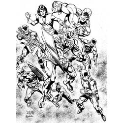 Раскраска: Мстители (Супер герой) #74184 - Раскраски для печати