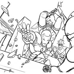 Раскраска: Мстители (Супер герой) #74226 - Бесплатные раскраски для печати