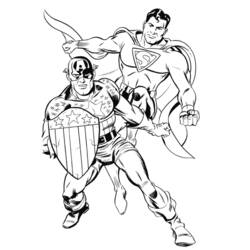 Раскраска: Мстители (Супер герой) #74309 - Бесплатные раскраски для печати