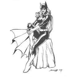 Раскраска: Batgirl (Супер герой) #77735 - Раскраски для печати