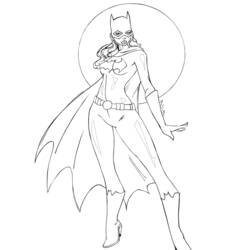 Раскраски: Batgirl - Раскраски для печати