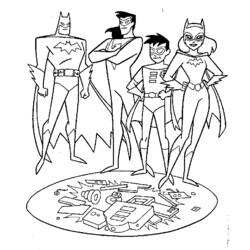 Раскраска: Batgirl (Супер герой) #77856 - Раскраски для печати