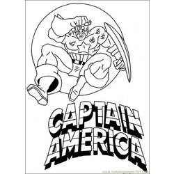Раскраска: Капитан америка (Супер герой) #76569 - Бесплатные раскраски для печати